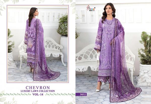 Shree Chevron Luxury Lawn Collection Vol 14 Cotton Dupatta Pakistani Salwar  Suit